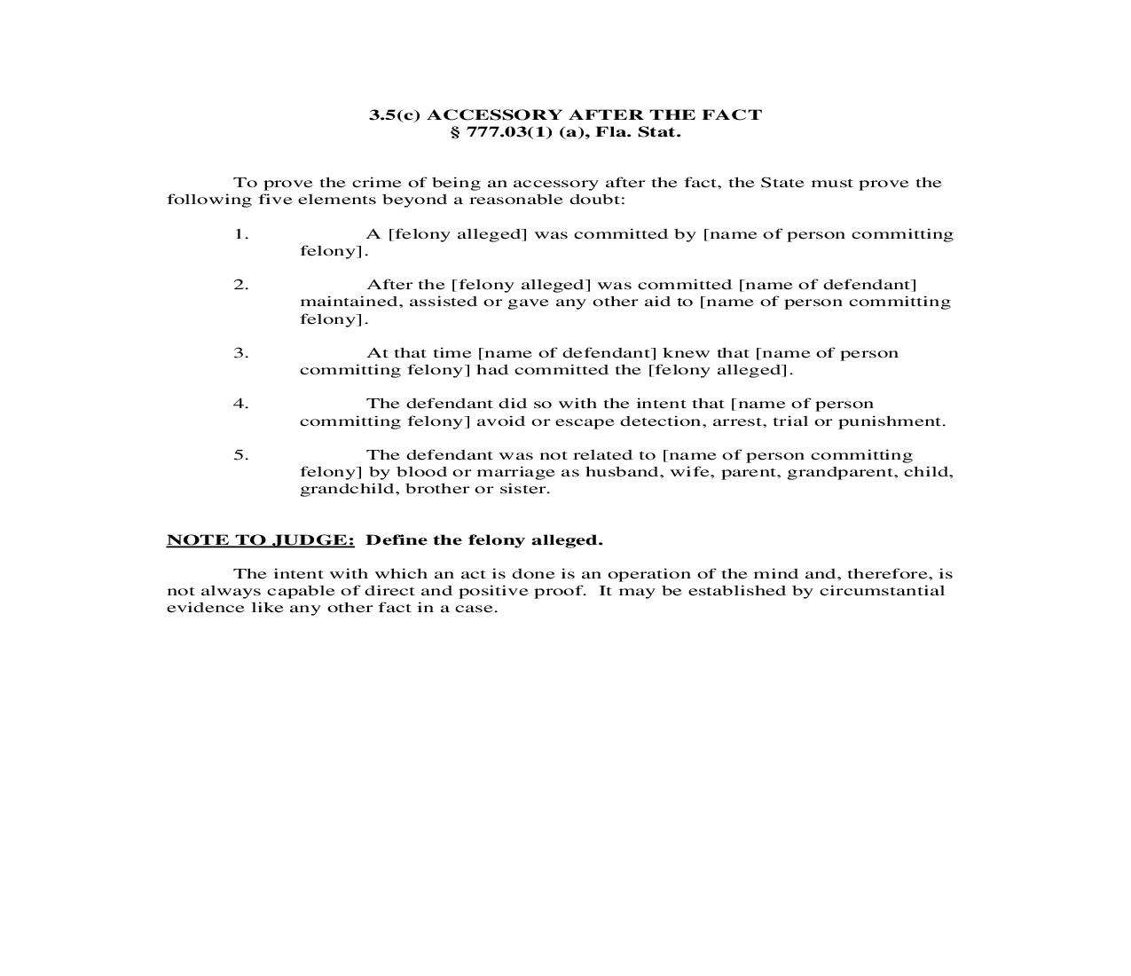 3.5(c). Accesssory After The Fact | Pdf Doc Docx | Florida_JI
