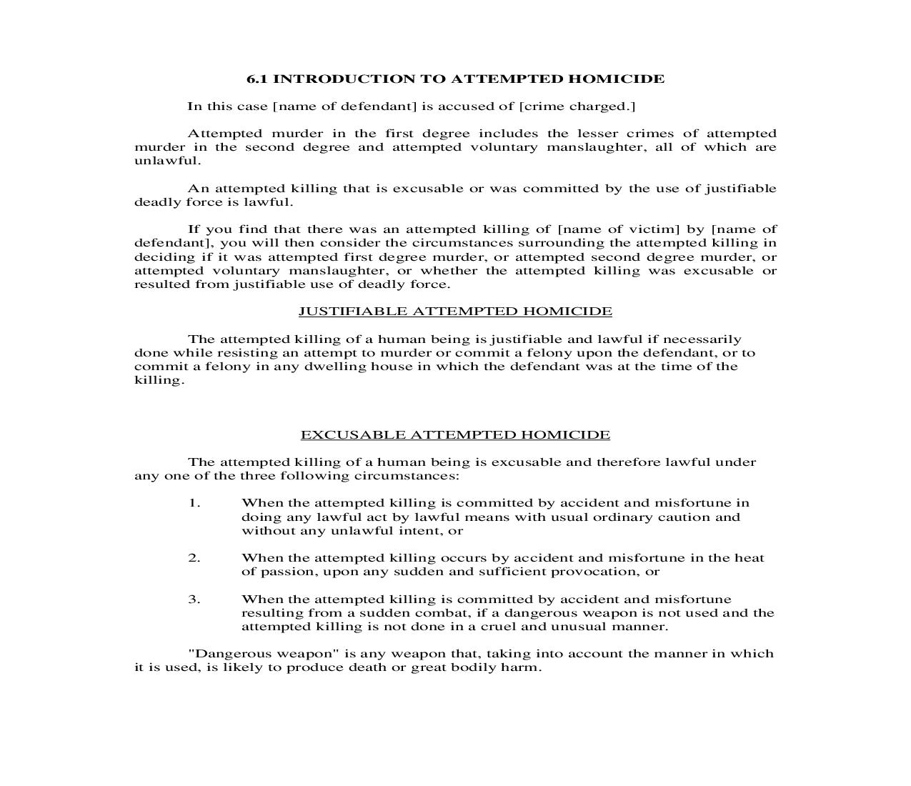 6.1. Introduction To Attempted Homicide | Pdf Doc Docx | Florida_JI