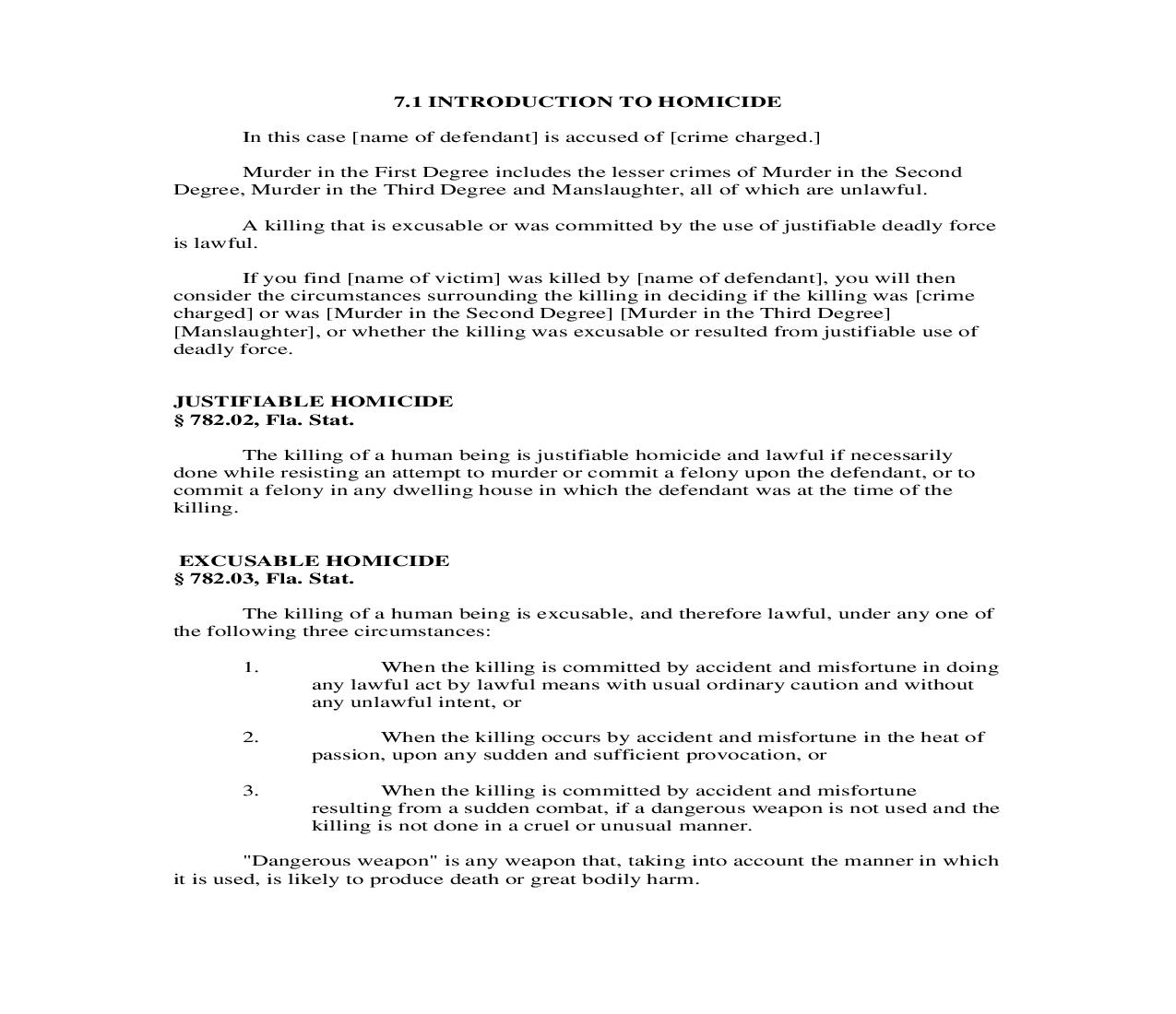 7.1. Introduction To Homicide | Pdf Doc Docx | Florida_JI