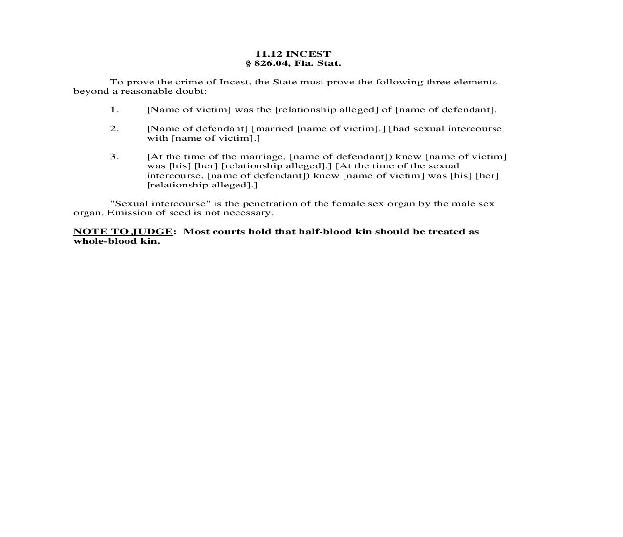 11.12. Incest | Pdf Doc Docx | Florida_JI