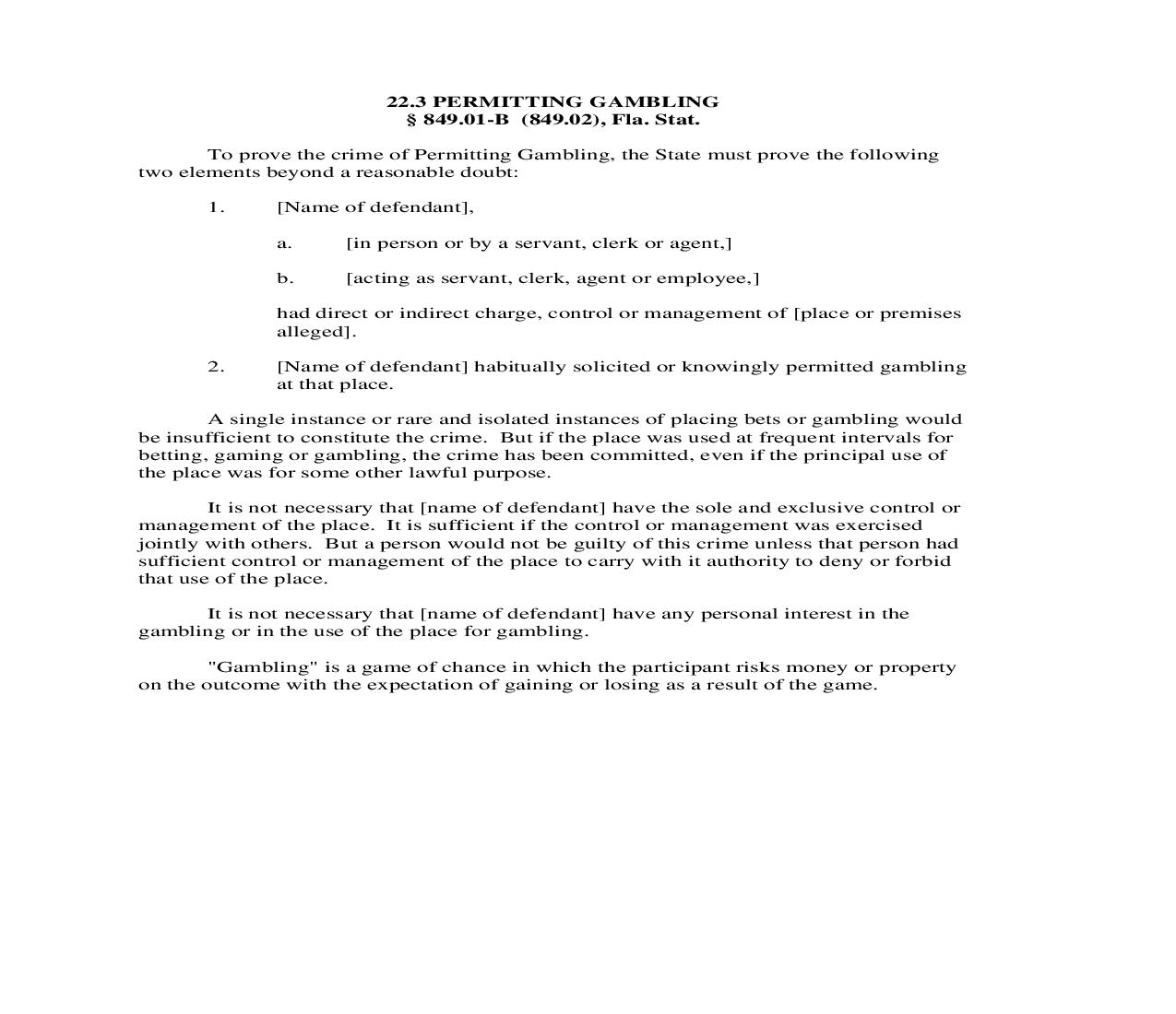 22.3. Permitting Gambling | Pdf Doc Docx | Florida_JI