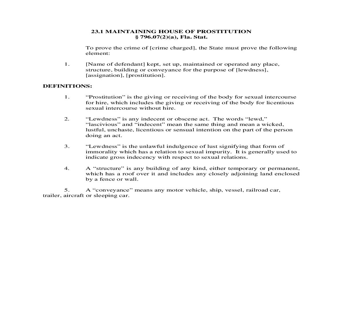 23.1. Maintaining House Of Prostitution | Pdf Doc Docx | Florida_JI