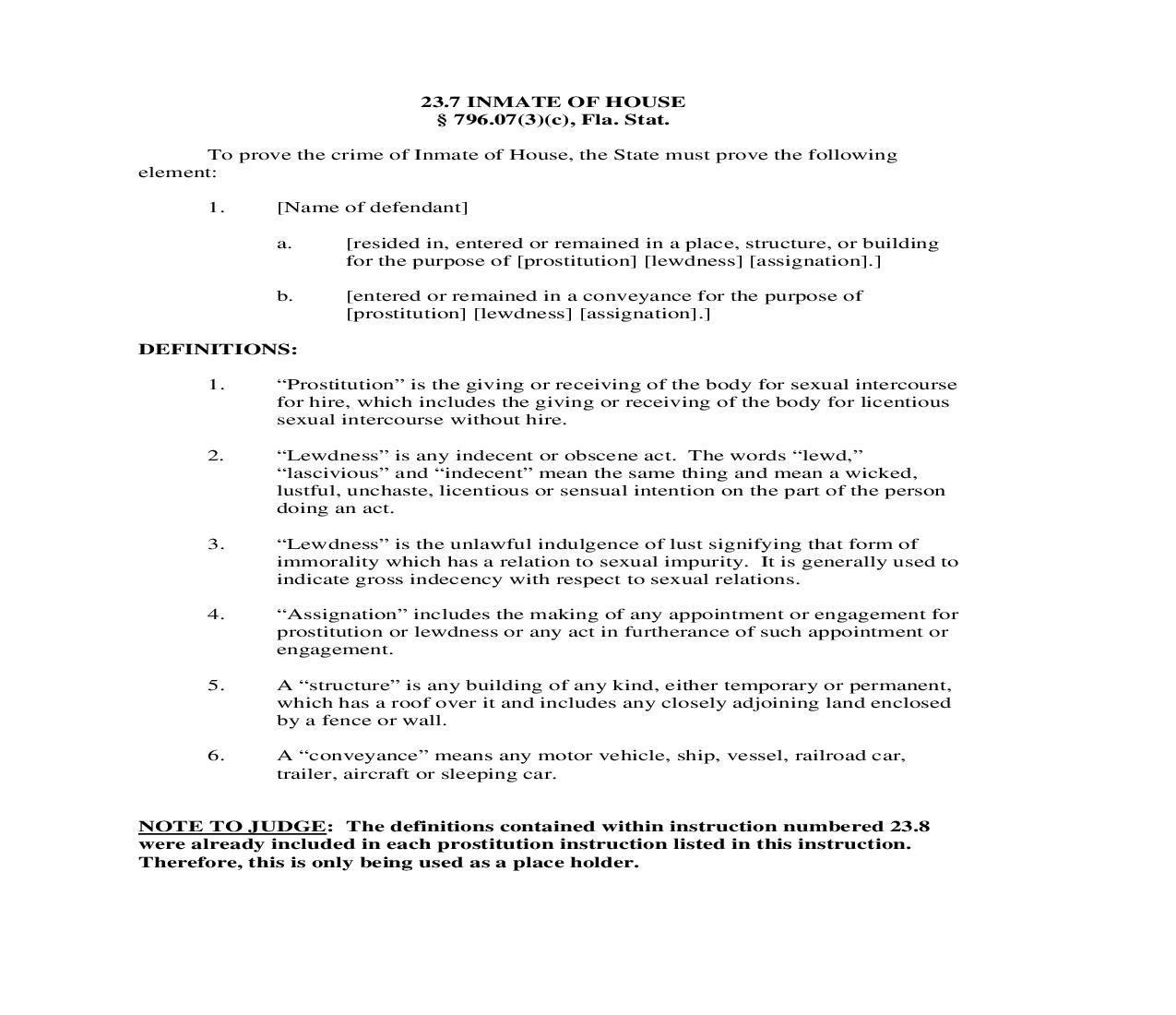23.7. Inmate Of House | Pdf Doc Docx | Florida_JI