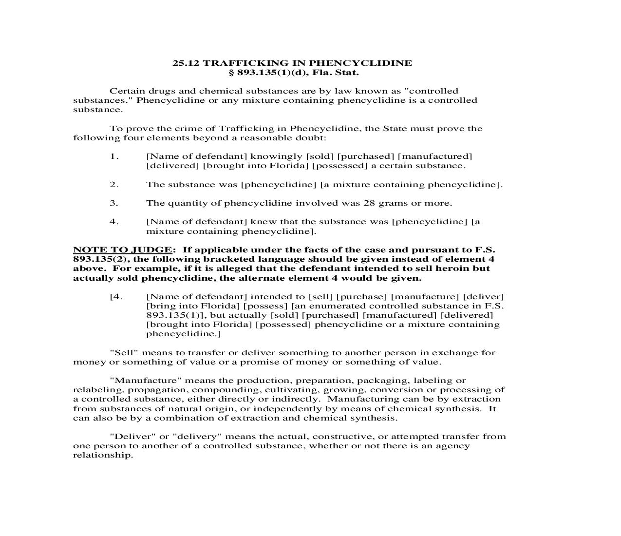 25.12. Trafficking In Phencyclidine | Pdf Doc Docx | Florida_JI