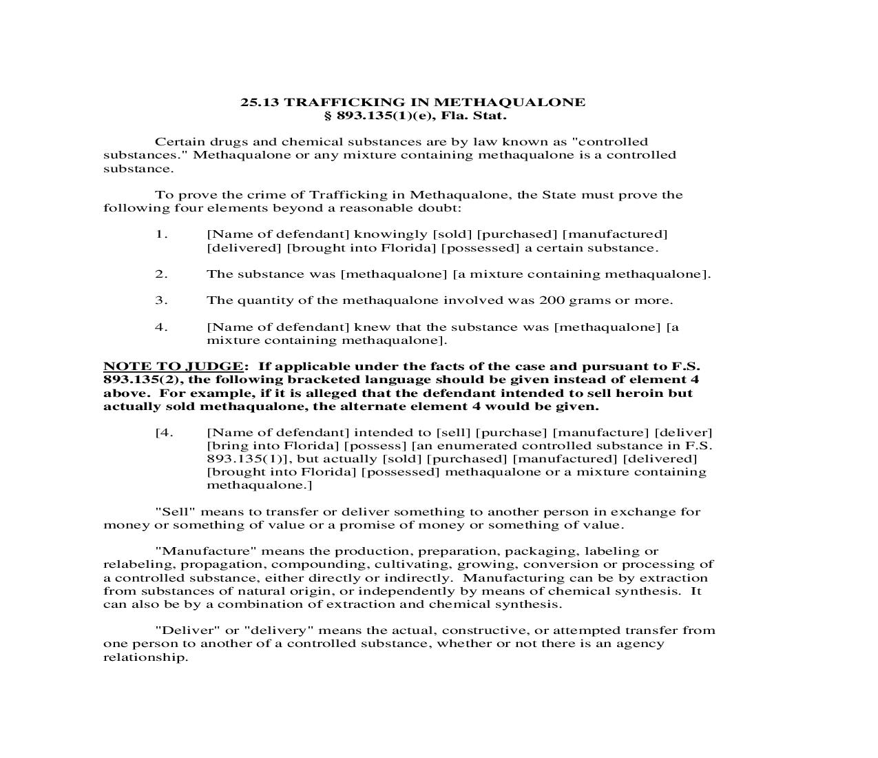25.13. Trafficking In Methaqualone | Pdf Doc Docx | Florida_JI