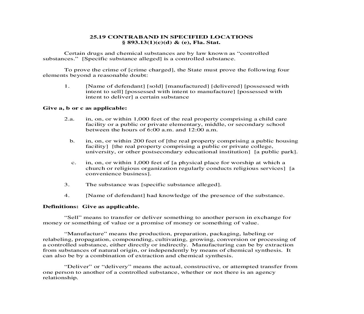 25.19. Contraband In Specified Locations | Pdf Doc Docx | Florida_JI