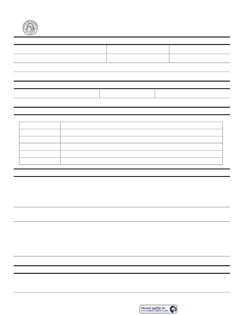 Disclosure Authorization Form {RD-1062} | Pdf Fpdf Docx | Georgia