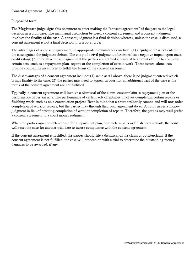 Consent Judgment {MAG 11-02} | Pdf Fpdf Docx | Georgia