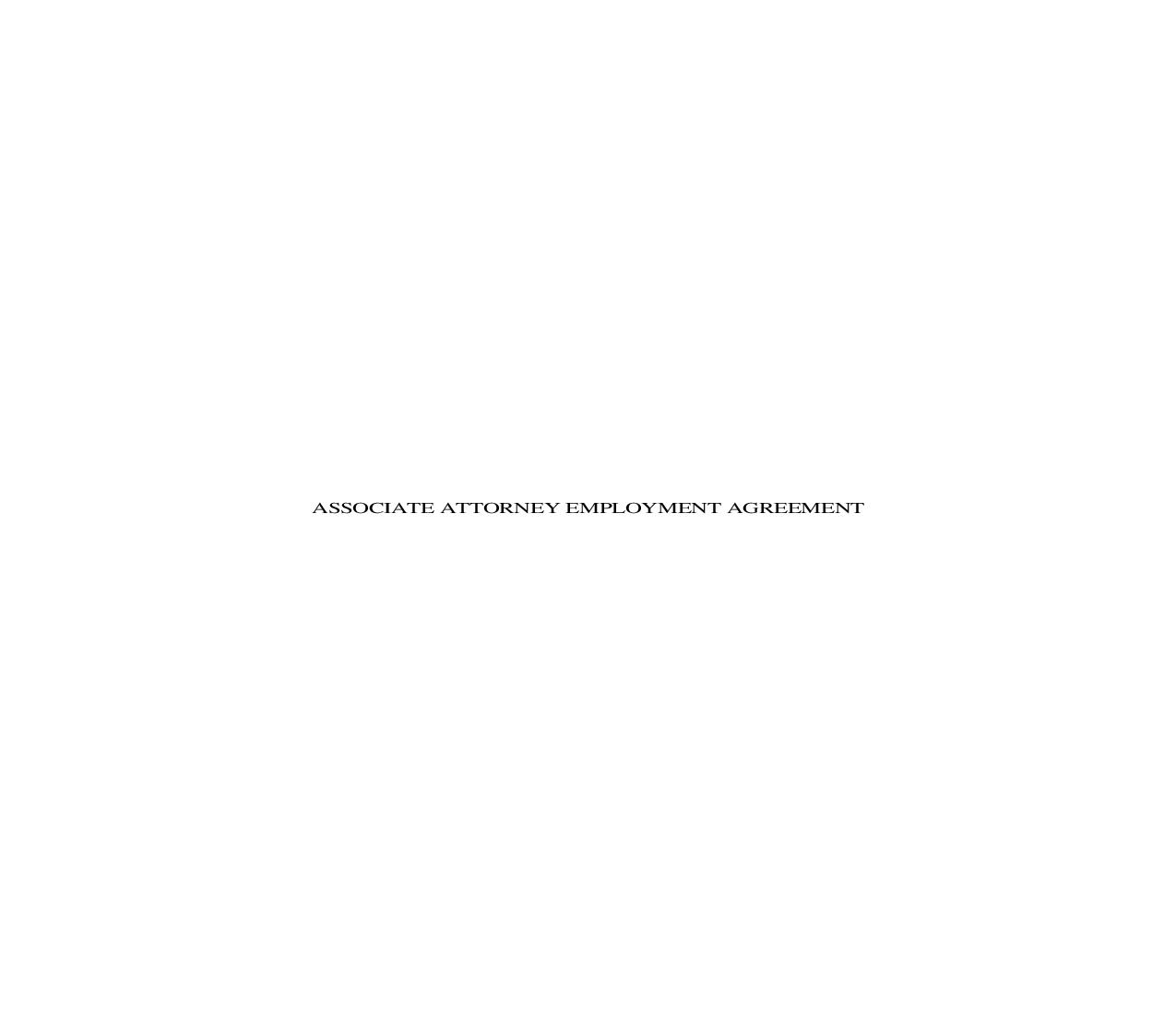 Associate Attorney Employment Agreement | Pdf Fpdf Doc Docx | Georgia