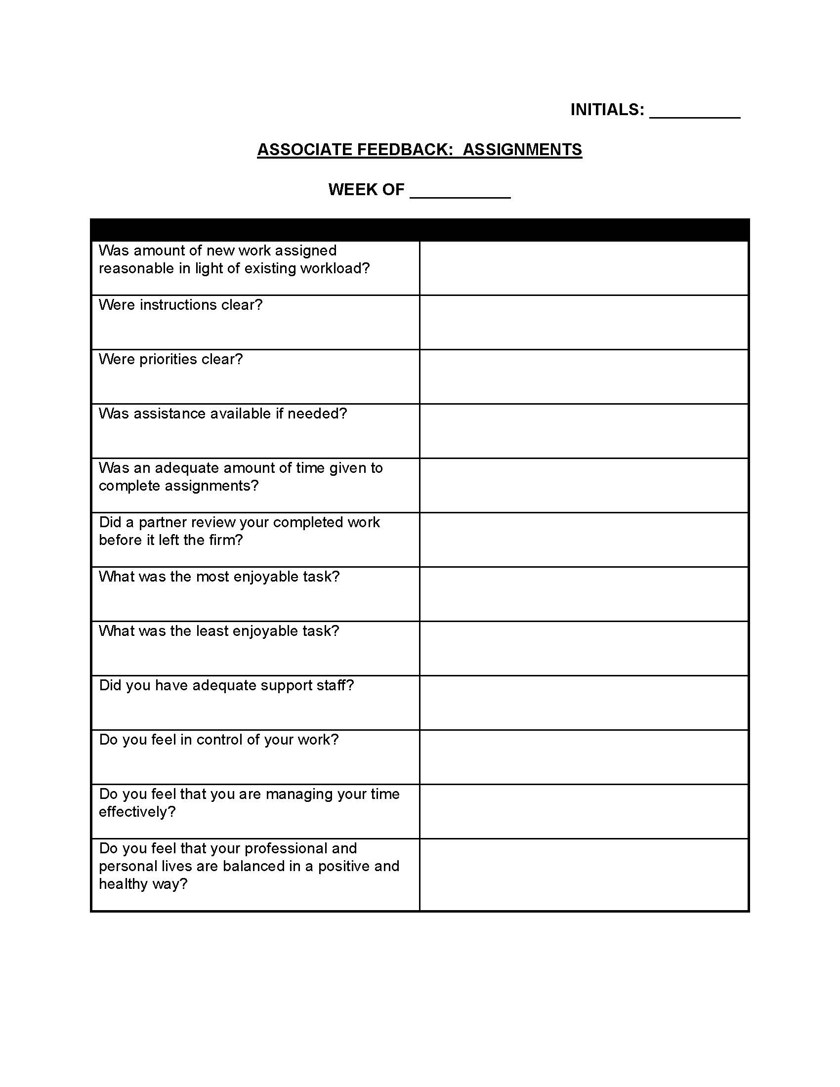 Associate Feedback - Assignments | Pdf Fpdf Doc Docx | Georgia