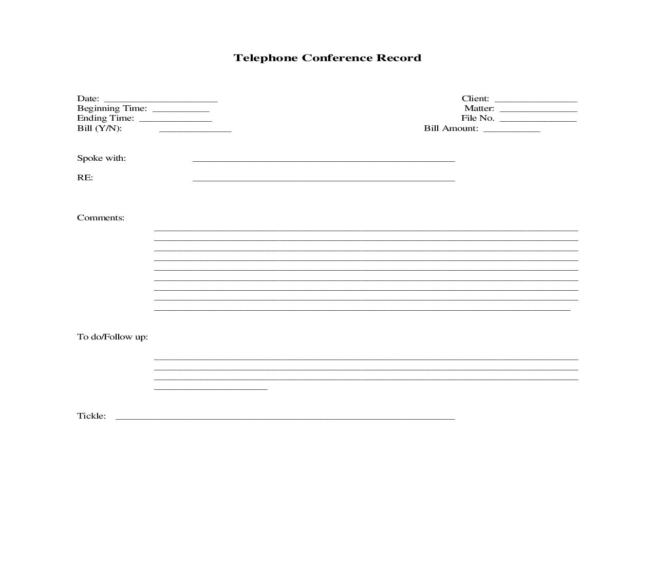 Telephone Conference Record | Pdf Fpdf Doc Docx | Georgia