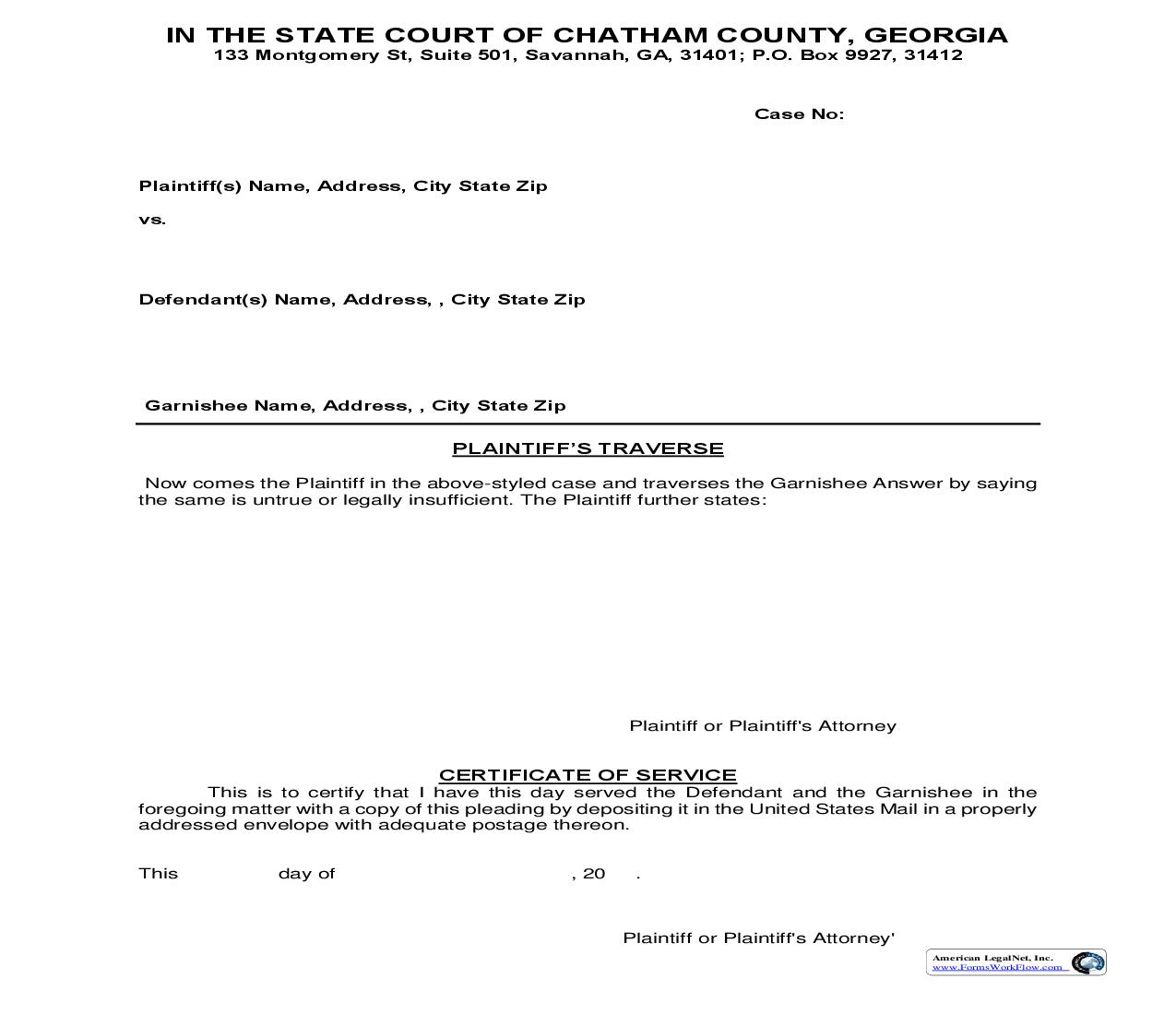 Plaintiffs Traverse | Pdf Fpdf Doc Docx | Georgia