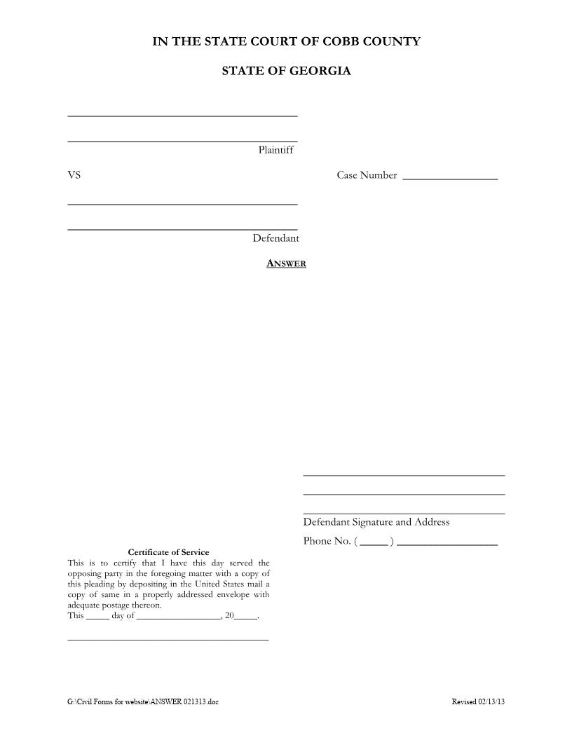 Answer | Pdf Fpdf Docx | Georgia