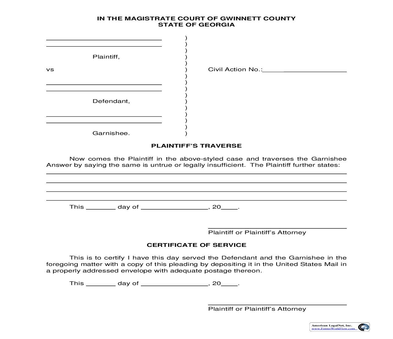 Plaintiffs Traverse | Pdf Fpdf Doc Docx | Georgia