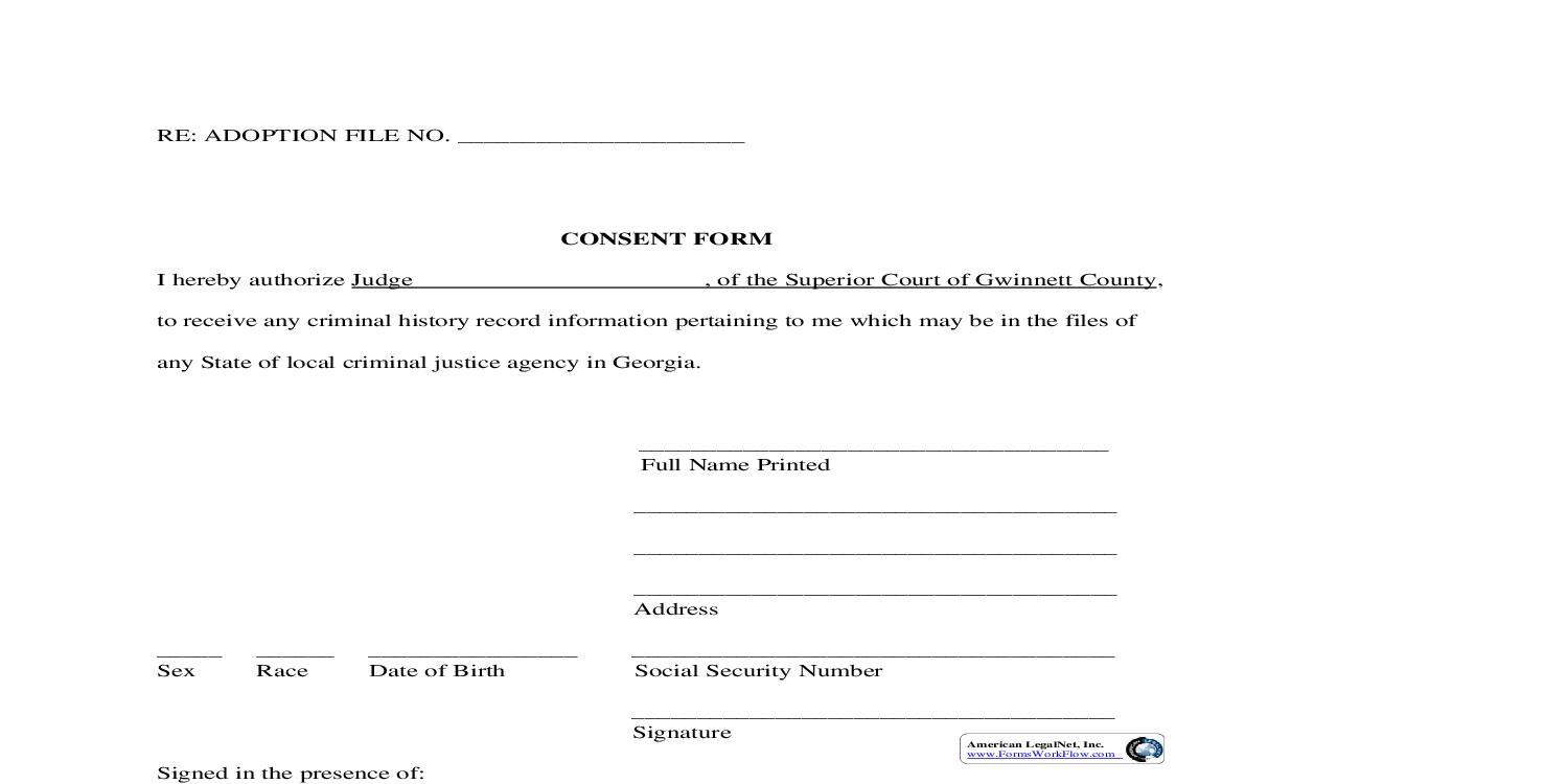 Consent Form | Pdf Fpdf Doc Docx | Georgia