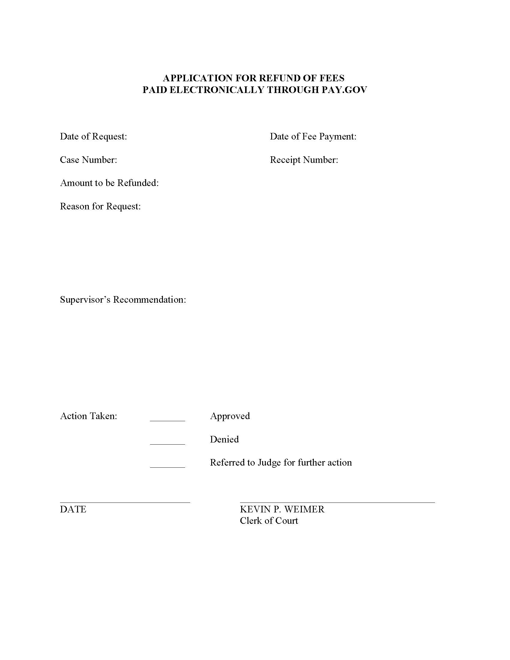 Application For Refund Of Fees Paid Electronically | Pdf Fpdf Doc Docx | Georgia