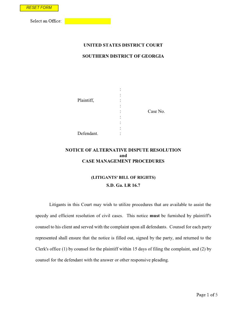 Litigants Bill Of Rights | Pdf Fpdf Docx | Georgia