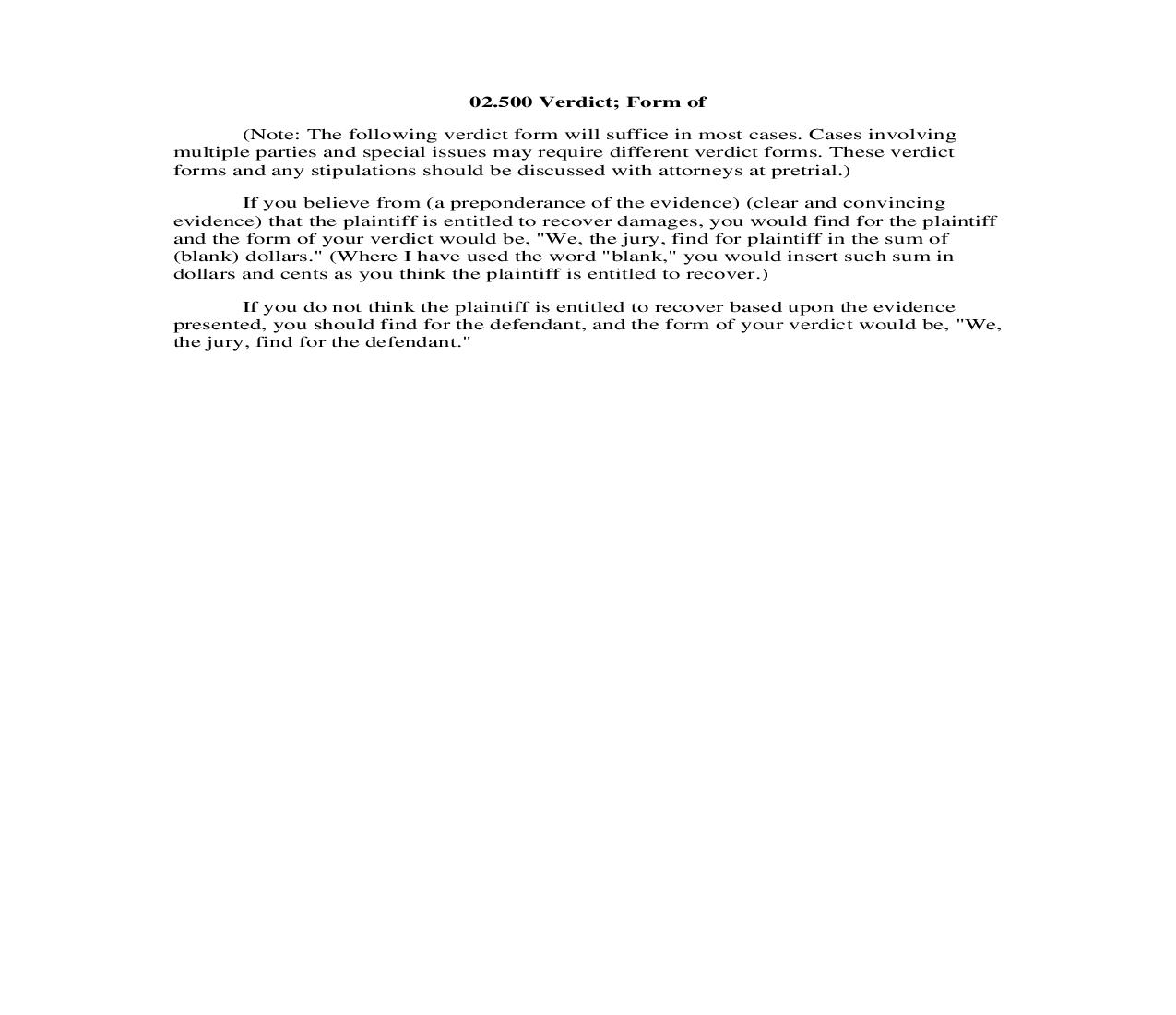 02.500 Verdict; Form of | Pdf Doc Docx | Georgia_JI