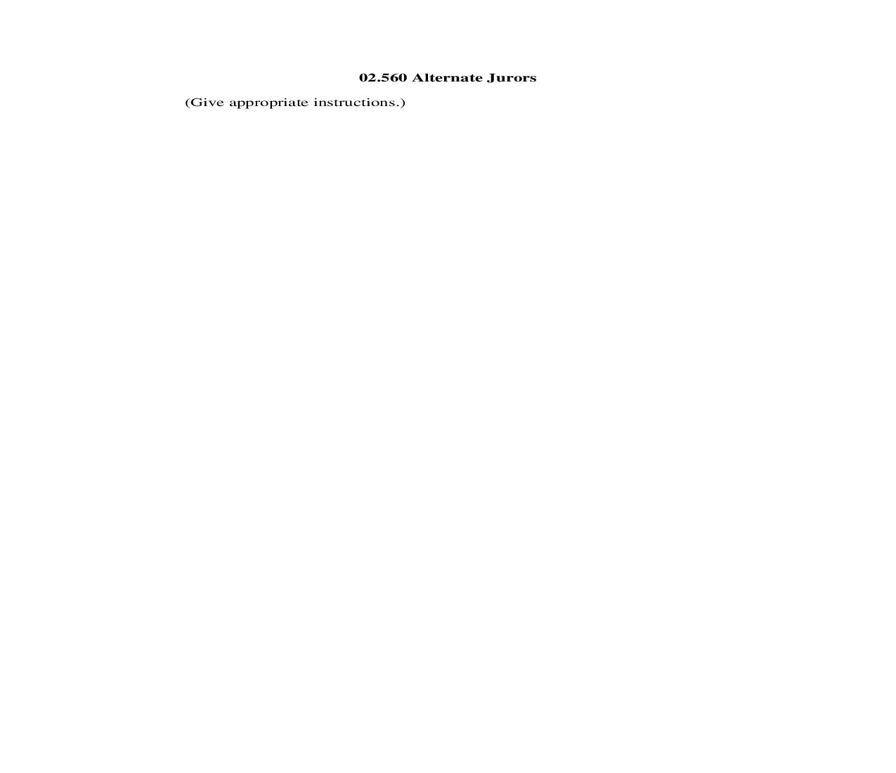 02.560 Alternate Jurors | Pdf Doc Docx | Georgia_JI