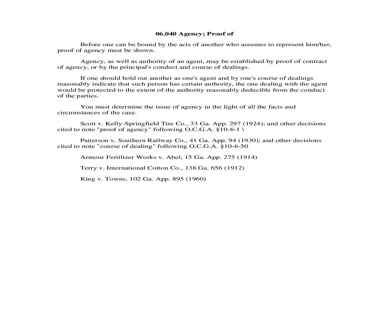 06.040 Agency; Proof of | Pdf Doc Docx | Georgia_JI