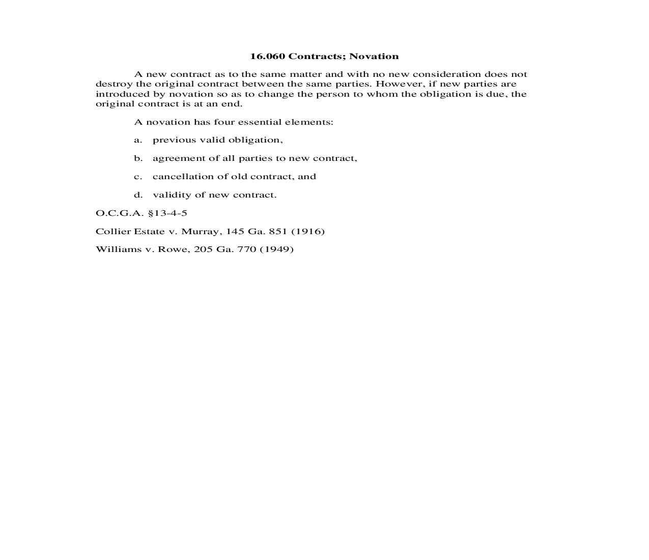16.060 Contracts; Novation | Pdf Doc Docx | Georgia_JI