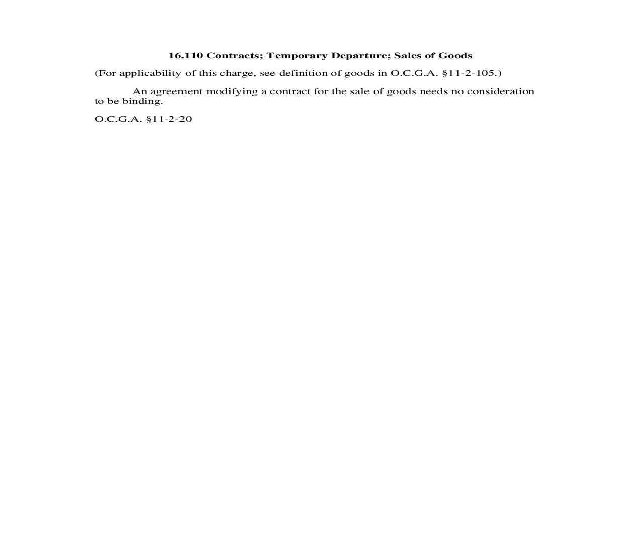 16.110 Contracts; Temporary Departure; Sales of Goods | Pdf Doc Docx | Georgia_JI