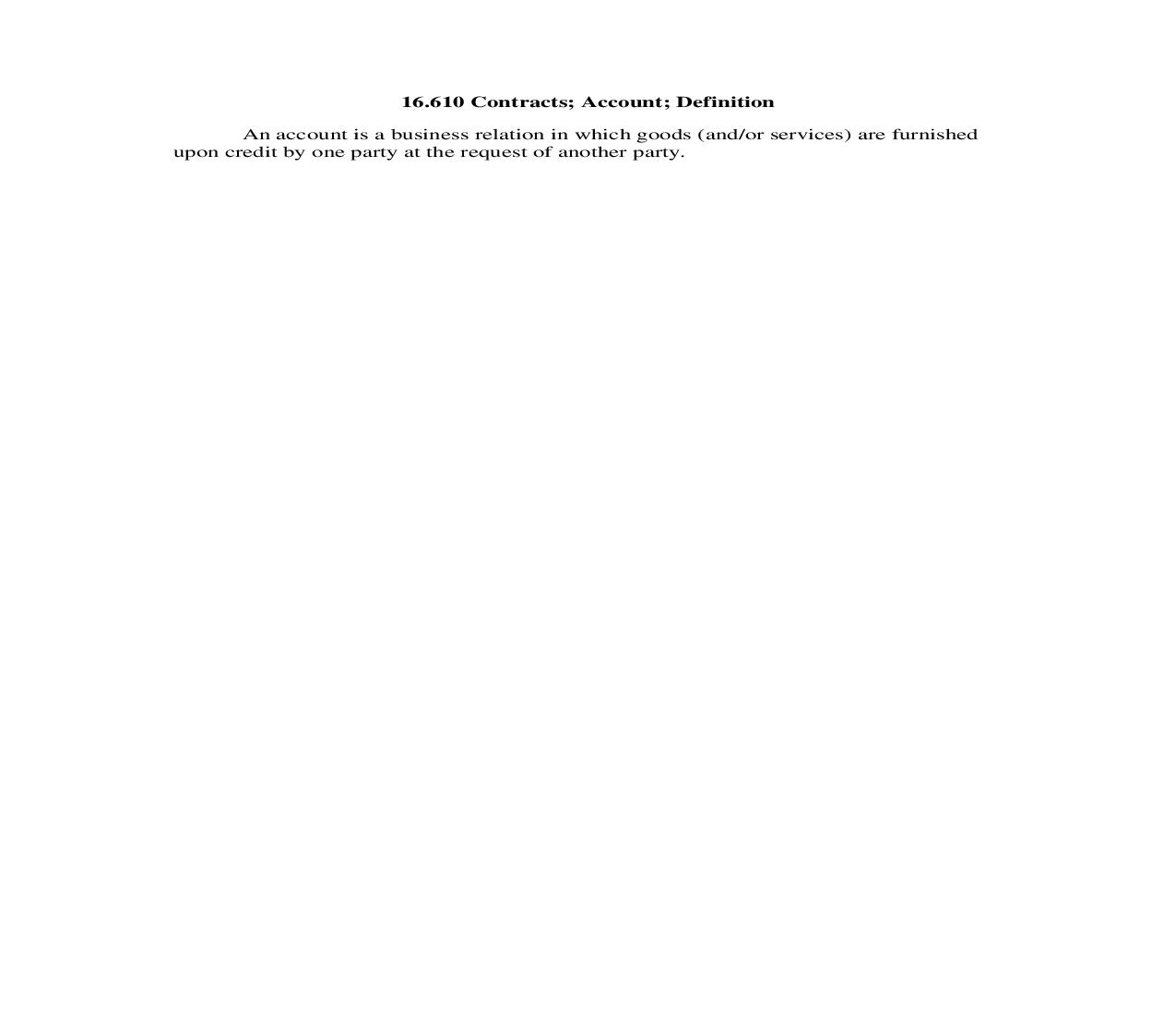 16.610 Contracts; Account; Definition | Pdf Doc Docx | Georgia_JI