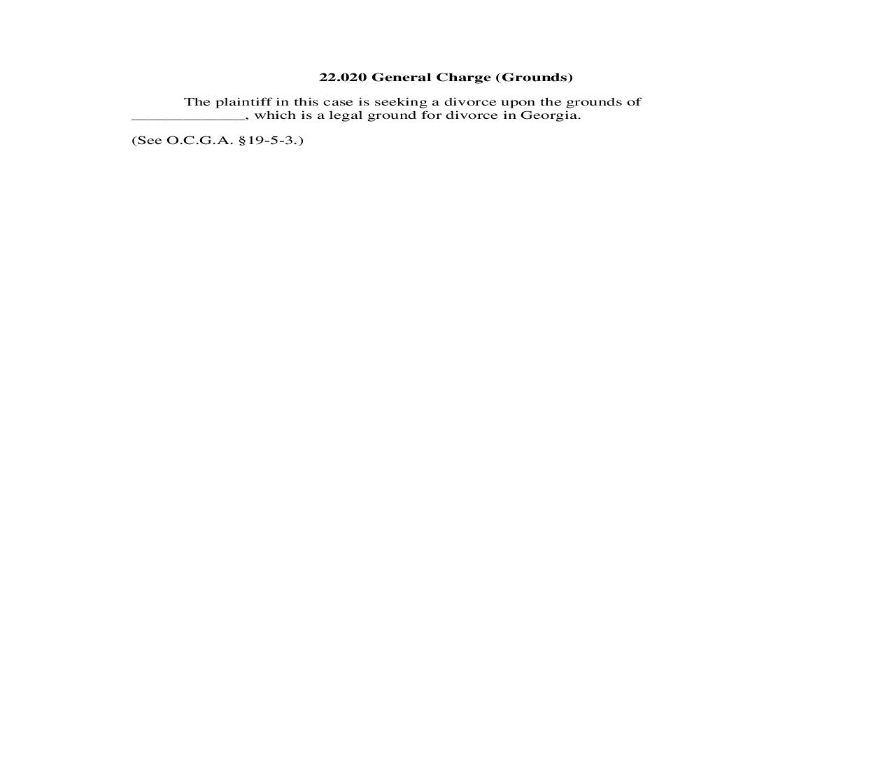 22.020 General Charge (Grounds) | Pdf Doc Docx | Georgia_JI