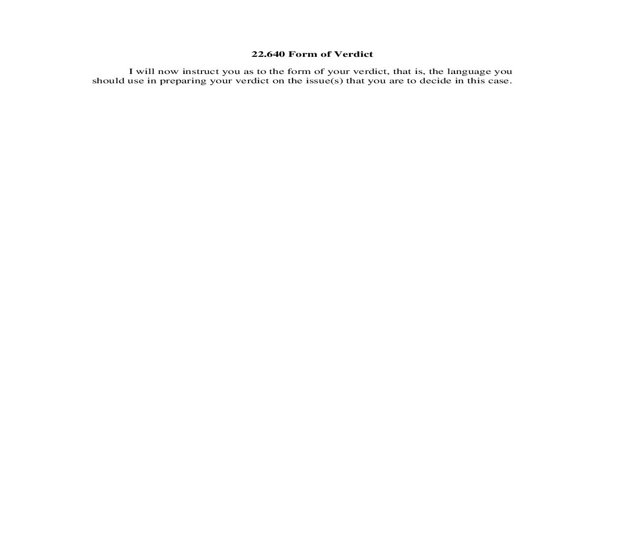 22.640 Form of Verdict | Pdf Doc Docx | Georgia_JI