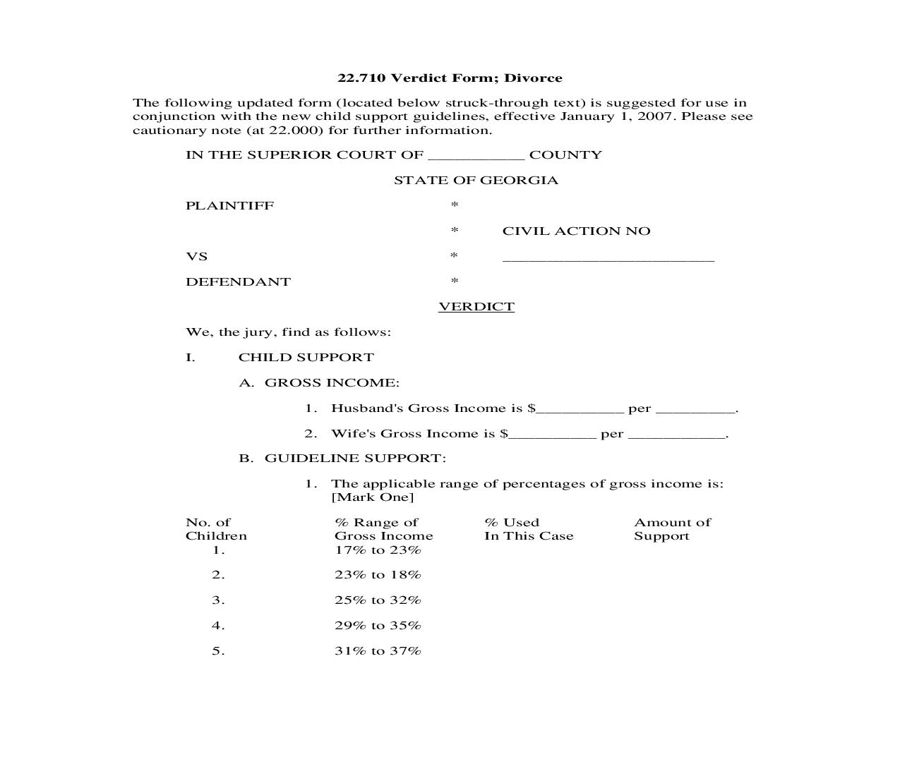 22.700 Verdict Forms | Pdf Doc Docx | Georgia_JI