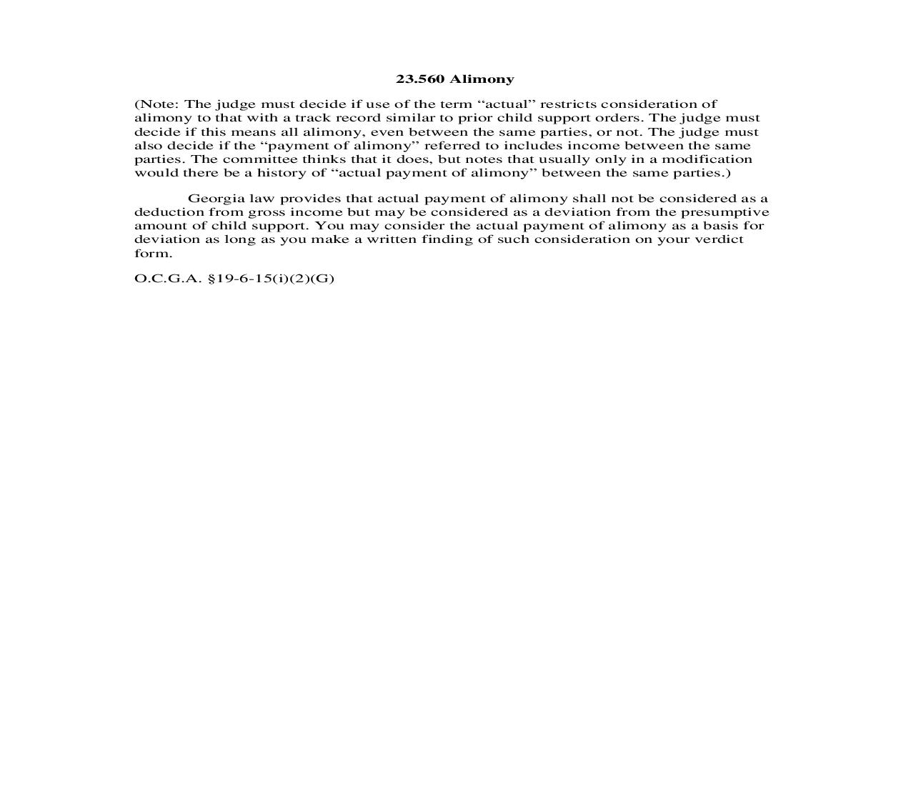 23.560 Alimony | Pdf Doc Docx | Georgia_JI