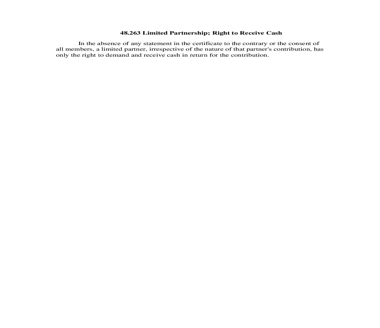 48.263 Limited Partnership; Right to Receive Cash | Pdf Doc Docx | Georgia_JI