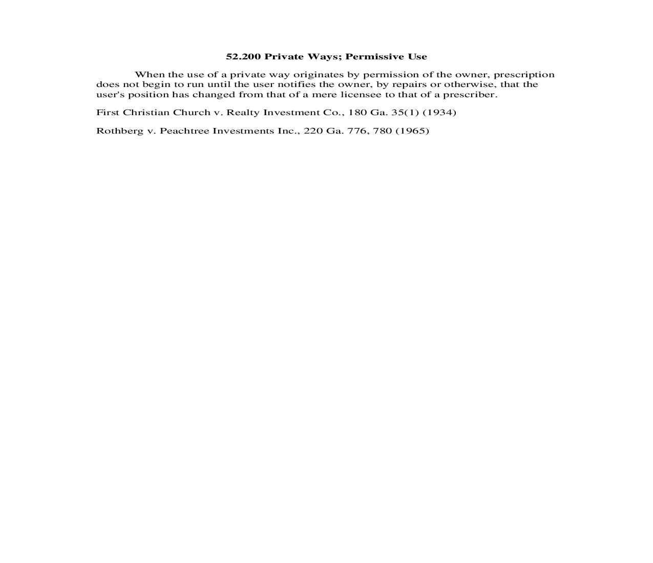 52.200 Private Ways; Permissive Use | Pdf Doc Docx | Georgia_JI