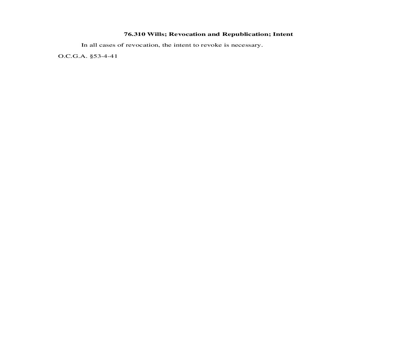 76.310 Wills; Revocation and Republication; Intent | Pdf Doc Docx | Georgia_JI
