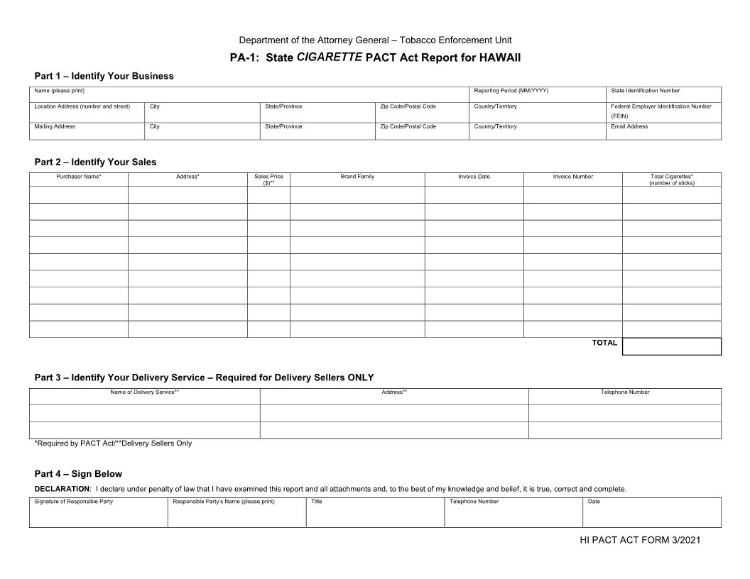 Act Report For Hawaii | Pdf Fpdf Docx | Hawaii