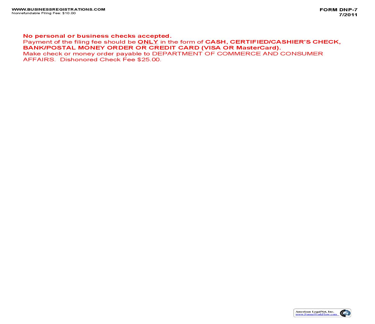 Articles Of Dissolution {DNP-7} | Pdf Fpdf Doc Docx | Hawaii