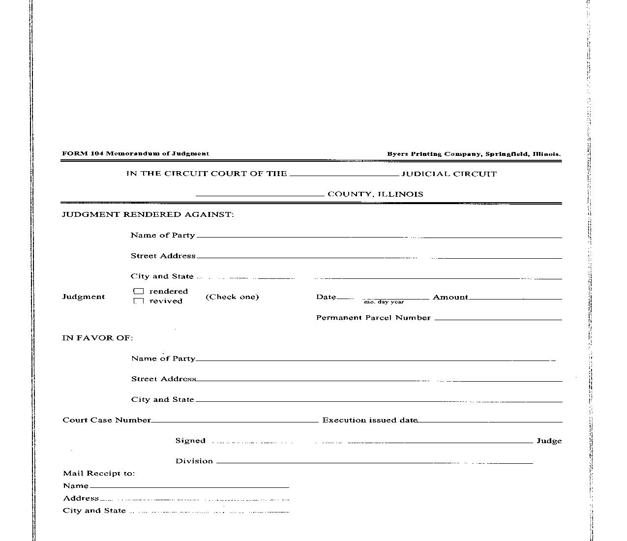 Memorandum Of Judgment {104} | Pdf Fpdf Doc Docx | Illinois