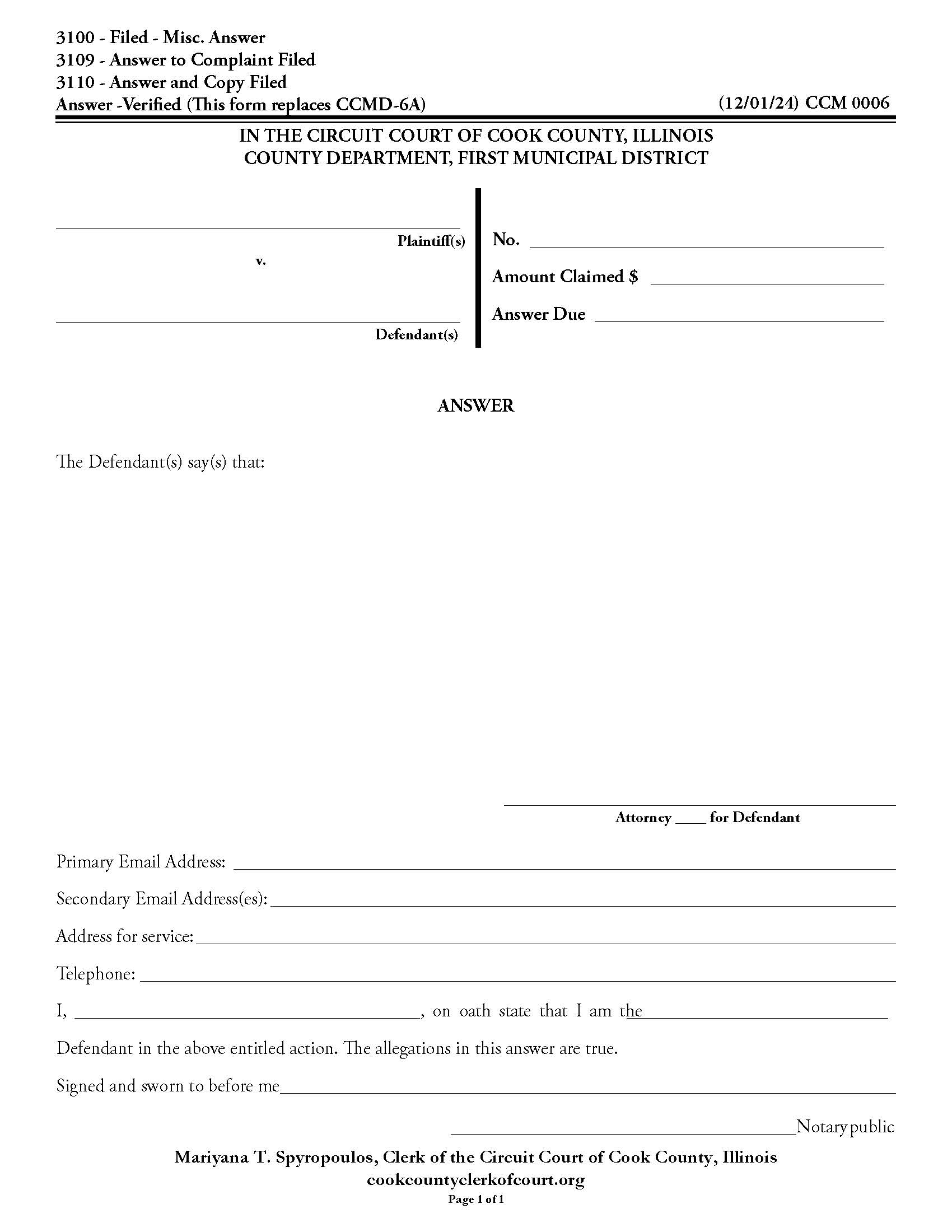 Answer - Verified {CCM 0006} | Pdf Fpdf Docx | Illinois