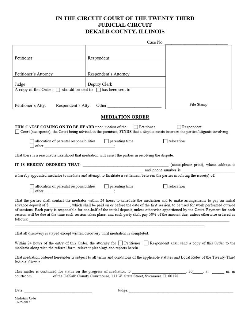 Guardian Ad Litem Appointment Order | Pdf Fpdf Doc Docx | Illinois