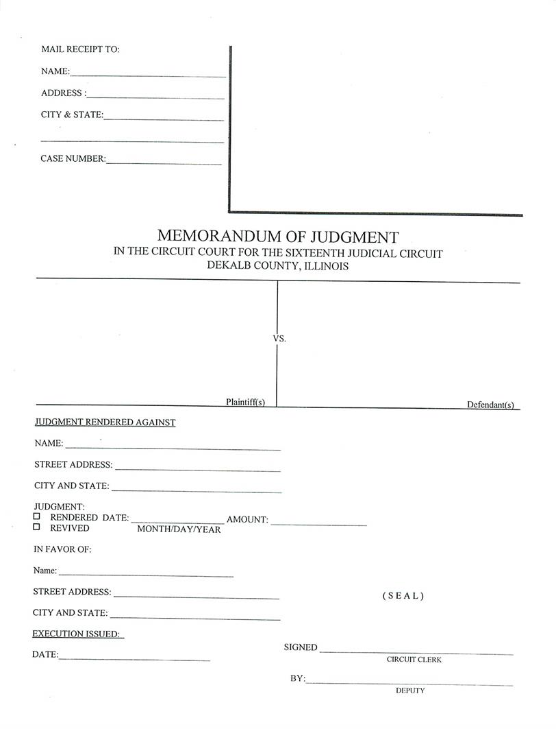Memorandum Of Judgment | Pdf Fpdf Docx | Illinois