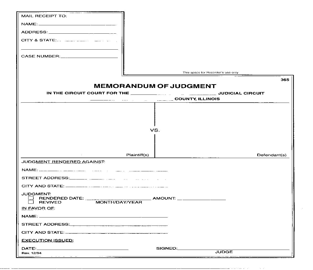 Memorandum Of Judgment | Pdf Fpdf Doc Docx | Illinois