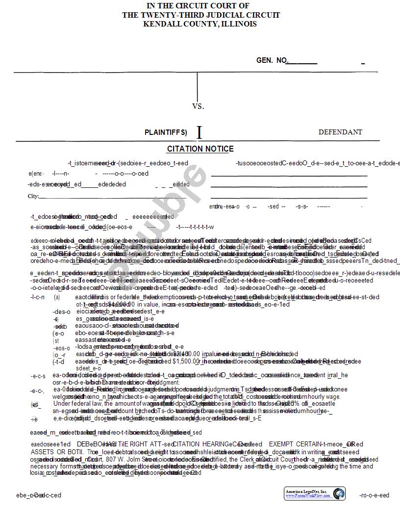 Citation Notice {68} | Pdf Fpdf Docx | Illinois