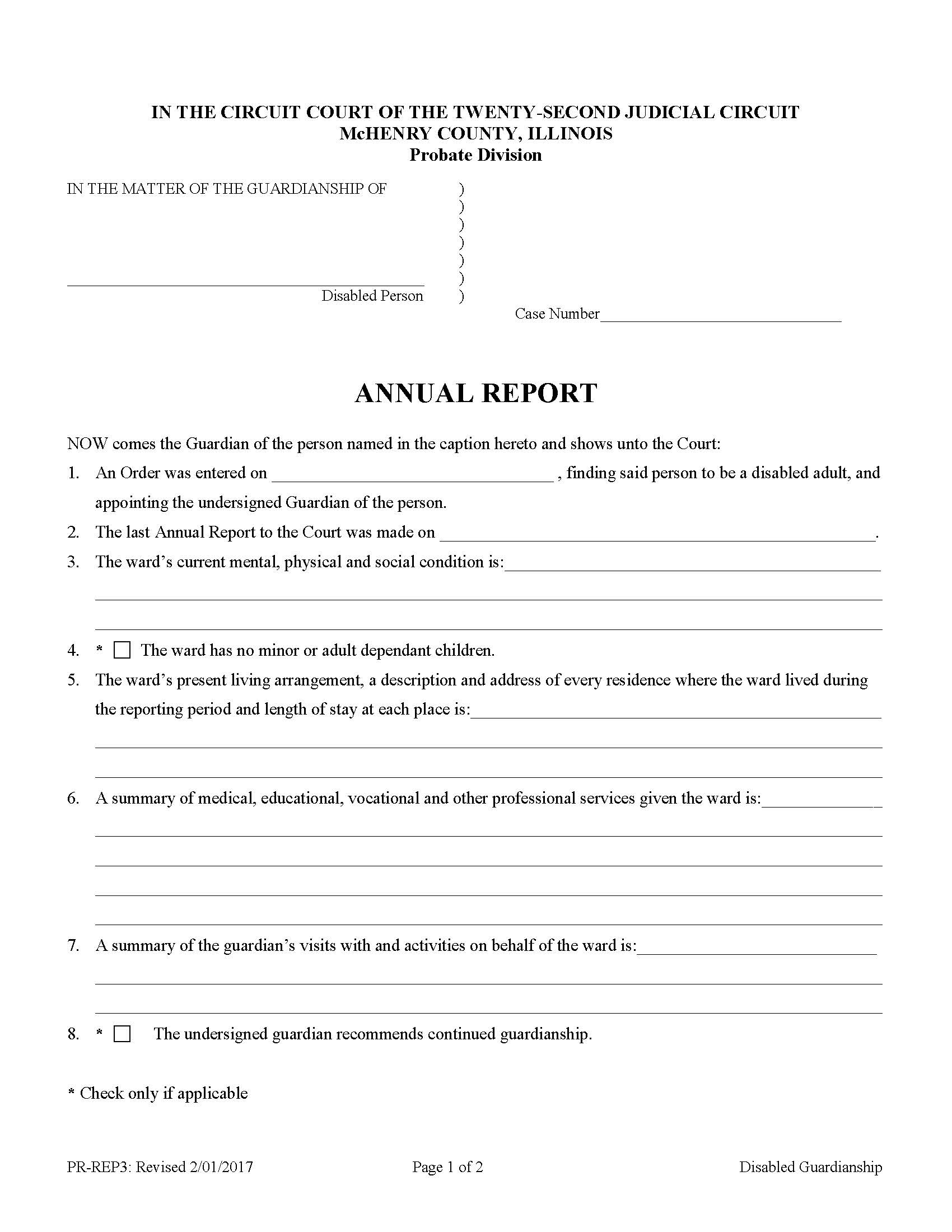 Annual Report {PR-REP3} | Pdf Fpdf Doc Docx | Illinois