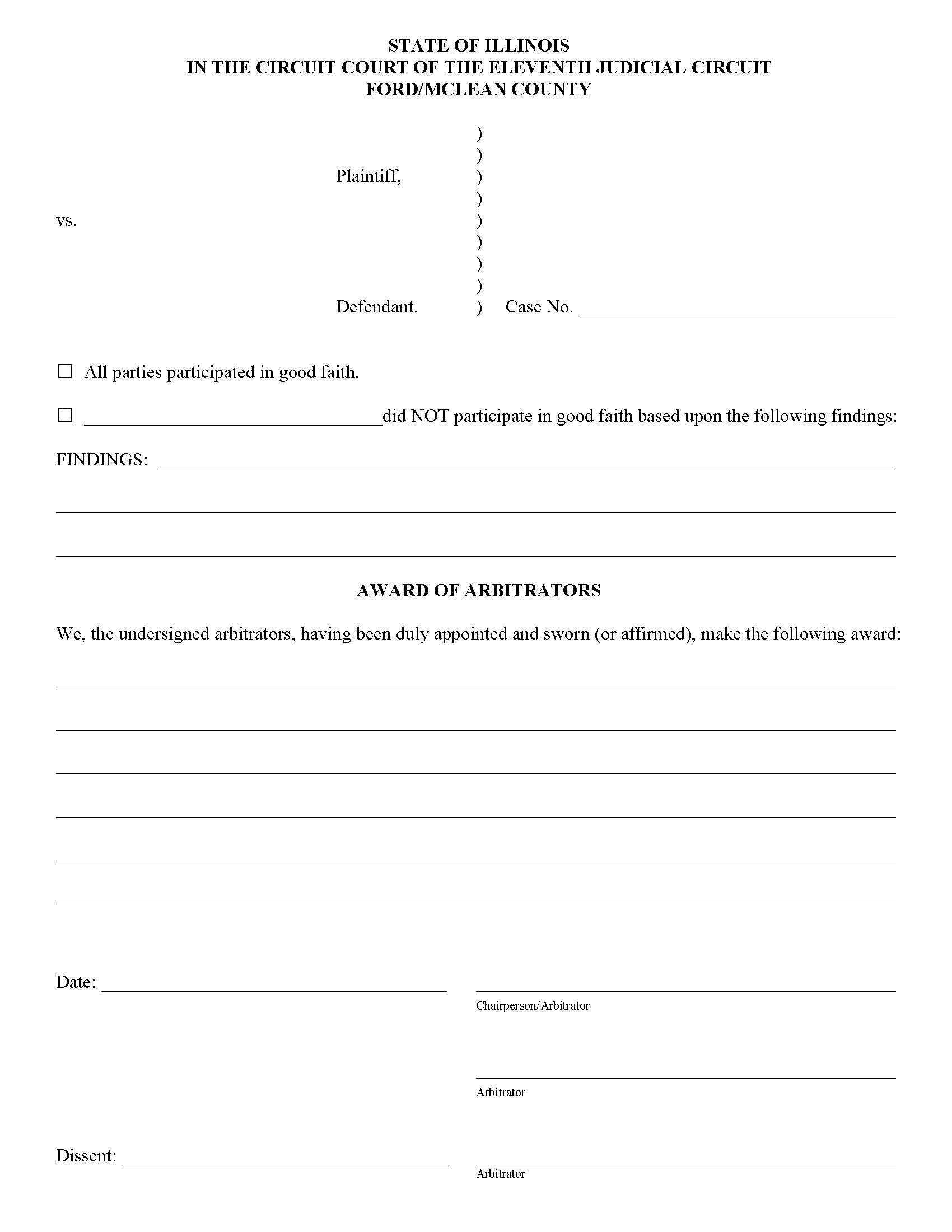 Award Of Arbitrators | Pdf Fpdf Docx | Illinois