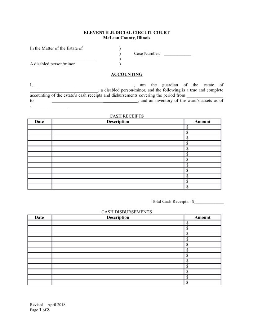Accounting (Disabled Person-Minor) | Pdf Fpdf Docx | Illinois