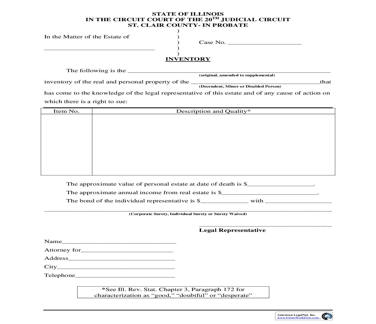 Inventory | Pdf Fpdf Doc Docx | Illinois