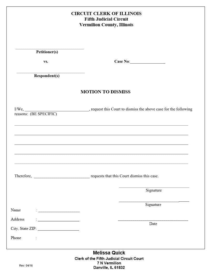 Motion To Dismiss | Pdf Fpdf Docx | Illinois
