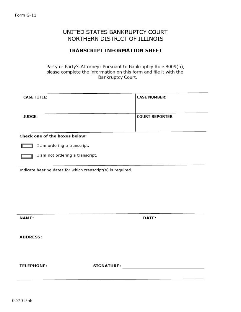 Transcript Information Sheet {G-11} | Pdf Fpdf Docx | Illinois