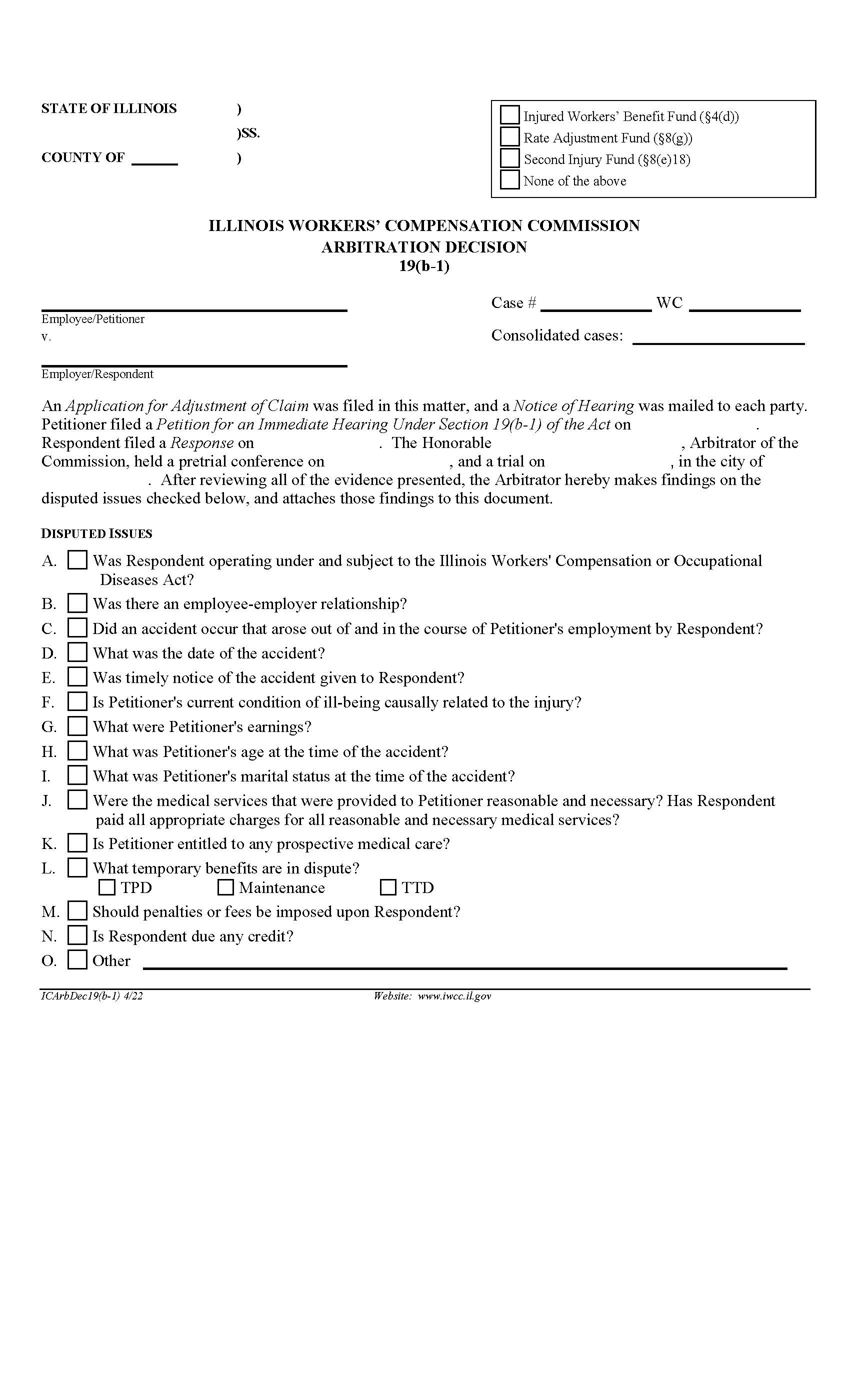Arbitration Decision 19(b-1) | Pdf Fpdf Doc Docx | Illinois
