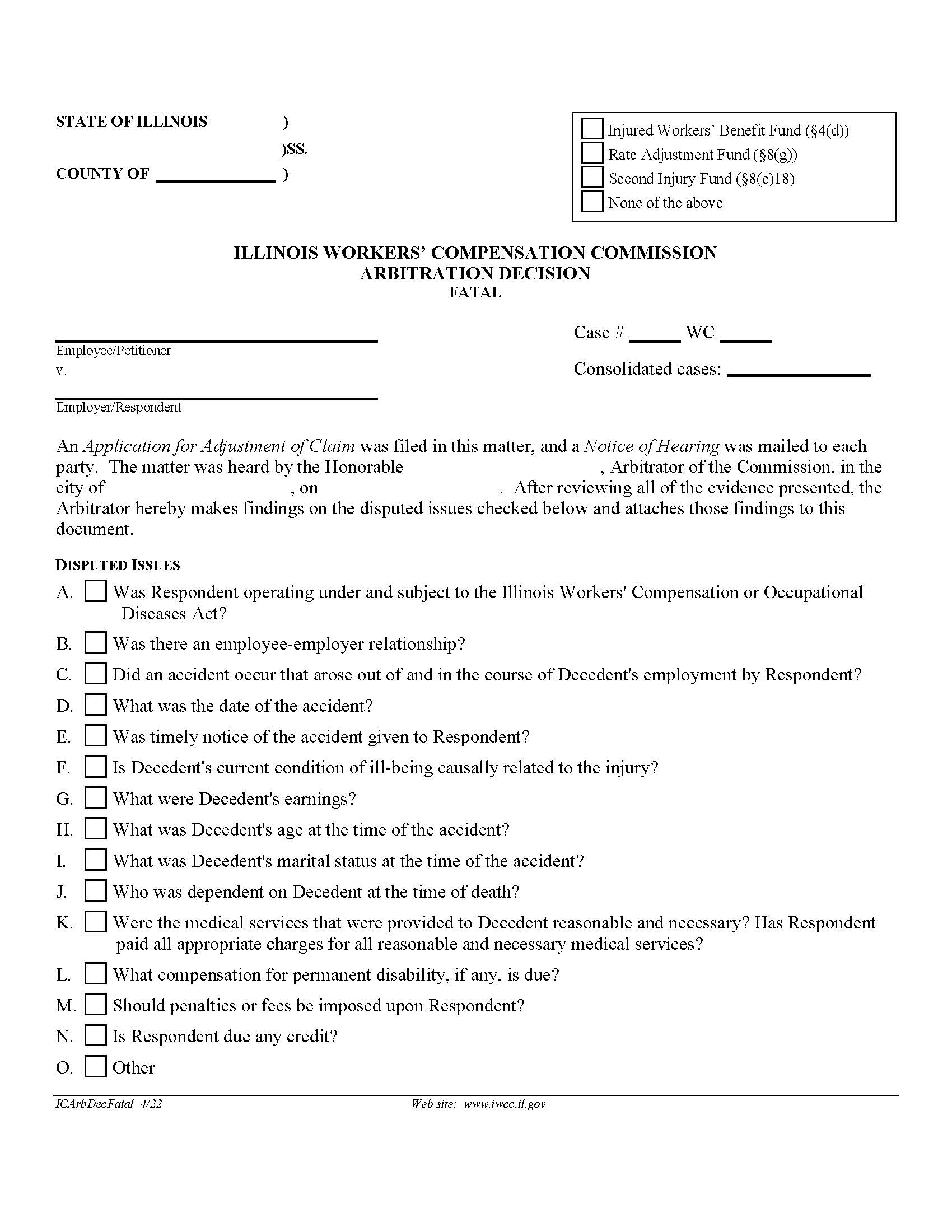 Arbitration Decision Fatal | Pdf Fpdf Doc Docx | Illinois